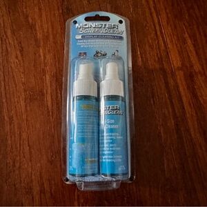 NWT 2x ScreenClean Display Lens Tech Glass Cleaning Kit Travel Size Spray Bottle
